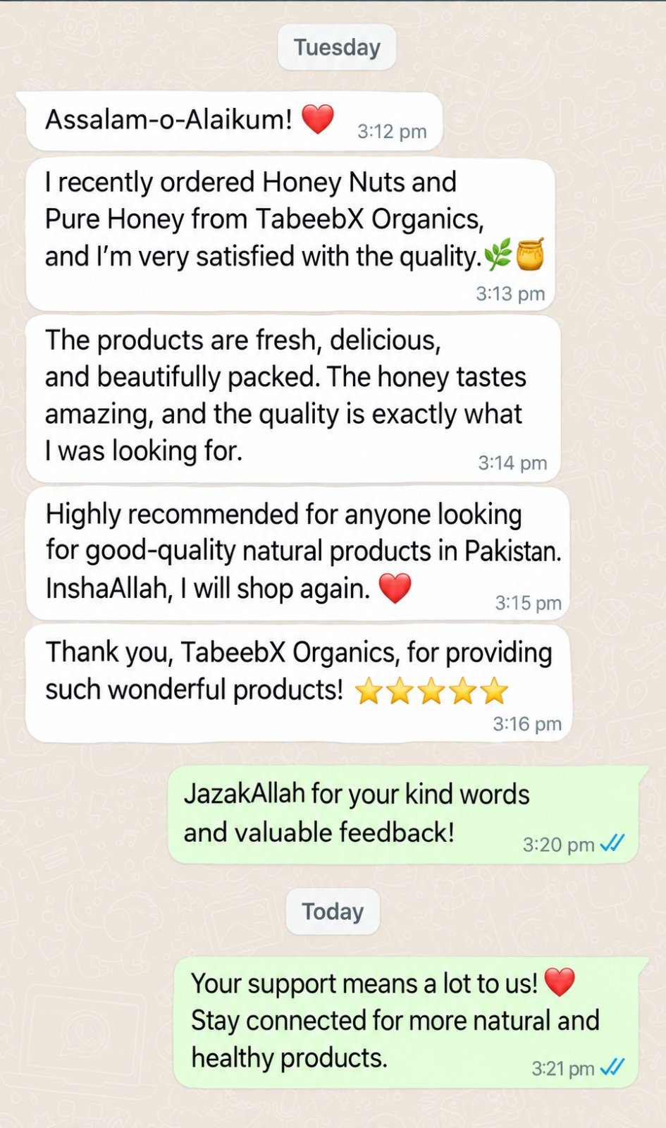 Customer review 1